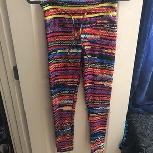 Knit patterned leggings